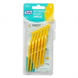 TePe Interdental Brush ANGLE FINE YELLOW 0.7mm (6) #4