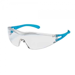 UVEX X-ONE Blue Frame HC - Clear Lens Glasses 9170-001