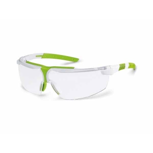 UVEX I-3 White/Lime Frame - Clear Lens Glasses 9190-400 WSL