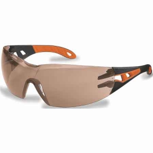 UVEX PHEOS Black/Orange Frame HC-AF - Tinted Lens Glasses 9192-307