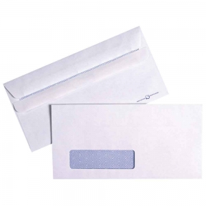 WINDOW FACE DL S/SEAL ENVELOPES (500)