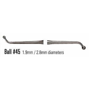 NORDENT BALL BURNISHER #45 STANDARD HANDLE