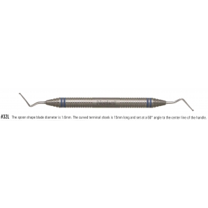 NORDENT ENDODONTIC EXCAVATOR #32L ColorRing Duralite Handle