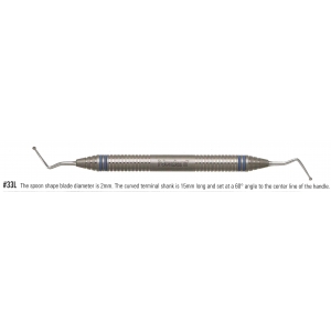 NORDENT ENDODONTIC EXCAVATOR #33L ColorRing Duralite Handle