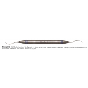 NORDENT CURETTE GRACEY #15-16 ColorRing Duralite Handle