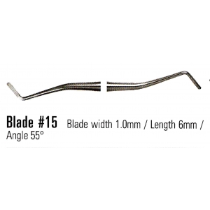 NORDENT Excavator Blade #15 Standard Handle