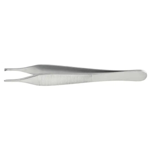 NORDENT TISSUE FORCEP ADSON #108 Straight 'Rat Tooth' 1x2 120mm