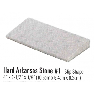 NORDENT Sharpening Stone Hard Arkansas #1 Slip Shape (106 x 64 x 3mm)