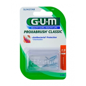 GUM Proxabrush Refill - Ultra-Fine Cylindrical 0.9mm (8) ISO 2