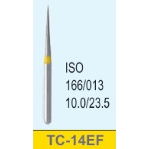 Mani Diamond Bur TC-14EF (166-013) FG (5/pcs) Yellow X-Fine