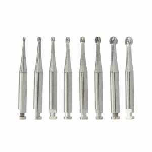 MANI Hard #1 Stainless Steel Bur (6) 008 Round