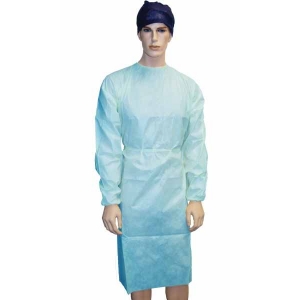 SENTRY Owear® AAMI Level 1 Gown Blue (50) Tie-Back, Splash Resistant
