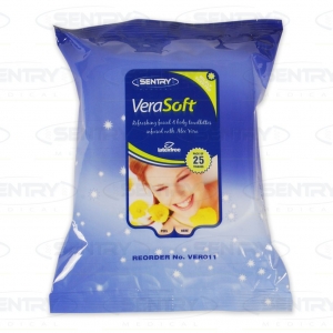 SENTRY Verasoft Moist Wipes 18x20cm (25) NLA