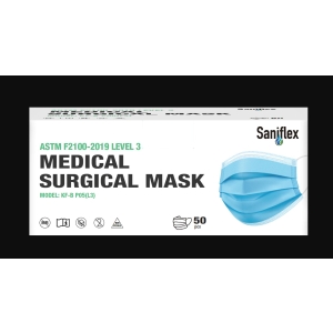 SANIFLEX Level 3 Surgical Mask (50) Earloop Blue