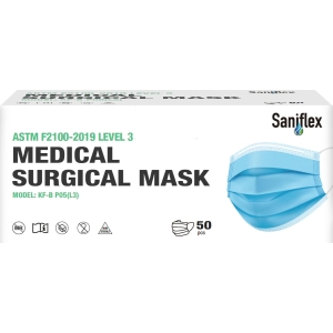 SANIFLEX Level 3 Surgical Mask (50) Earloop Blue NLA