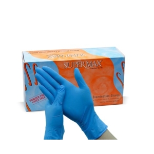 SUPERMAX Nitrile Gloves - Blue Powder Free
