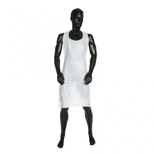 DISPOSABLE Apron White Tie Back 85 x 130cm (100) LDPE