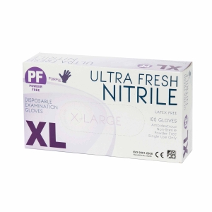 UltraFresh Medium Purple Nitrile Gloves (100) Powder Free