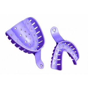 UNIDENT Medium Lower Shape Impression Trays (12) Purple