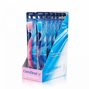 Caredent Pink Ribbon Toothbrush (12) Soft - While Stocks Last