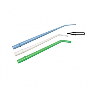CROSSTEX Surgical Aspirator Tip Standard White 3.2mm (25)