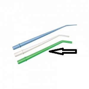CROSSTEX Surgical Aspirator Tip Large Green 6.4mm (25)