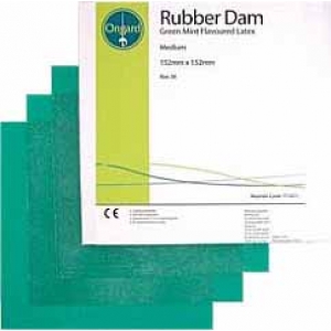 ONGARD Rubber Dam Thin Mint Green (36) 152x152mm