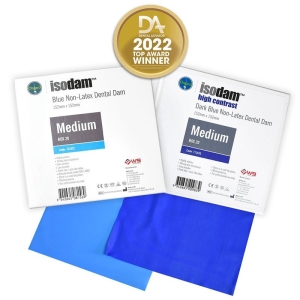 ONGARD Isodam Non-Latex Medium Dental Dam Light Blue (20) 152x152mm