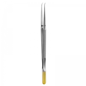 ONGARD Lite-Touch Micro Tweezer Microsurgery Curved 18cm