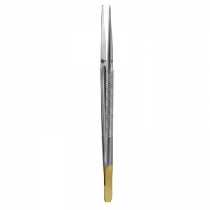 ONGARD Lite-Touch Micro Tweezer Microsurgery Straight 18cm