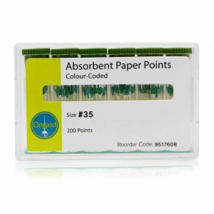 ONGARD Paper Points #15-40 Assorted Colour Coded (200)