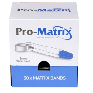 ASTEK Pro-Matrix Bands 6mm Wide (50) Blue