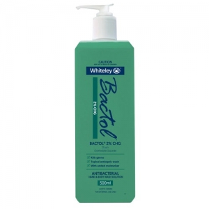 BACTOL 2% CHG GREEN Antiseptic Hand Wash - 500ml Bottle NLA