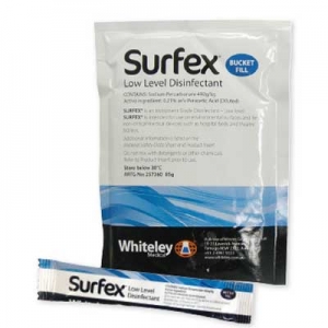 SURFEX POWDER Low Level Disinfectant 100x8.5g Sachets (suits 500ml bottles)