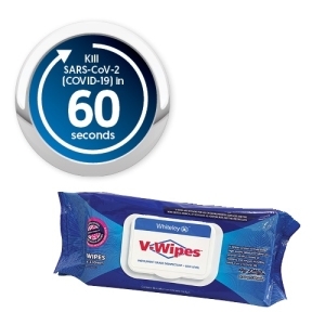 V-WIPES Flat Pack (80 wipes) Instrument Grade Disinfectant Wipes