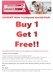 Lacalut Buy 1 get 1 Free!